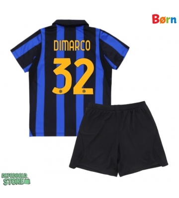 Inter Milan Federico Dimarco #32 Replika Babytøj Hjemmebanesæt Børn 2026-27 Kortærmet (+ Korte bukser)